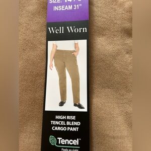 High rise cargo pants , women’s size 14